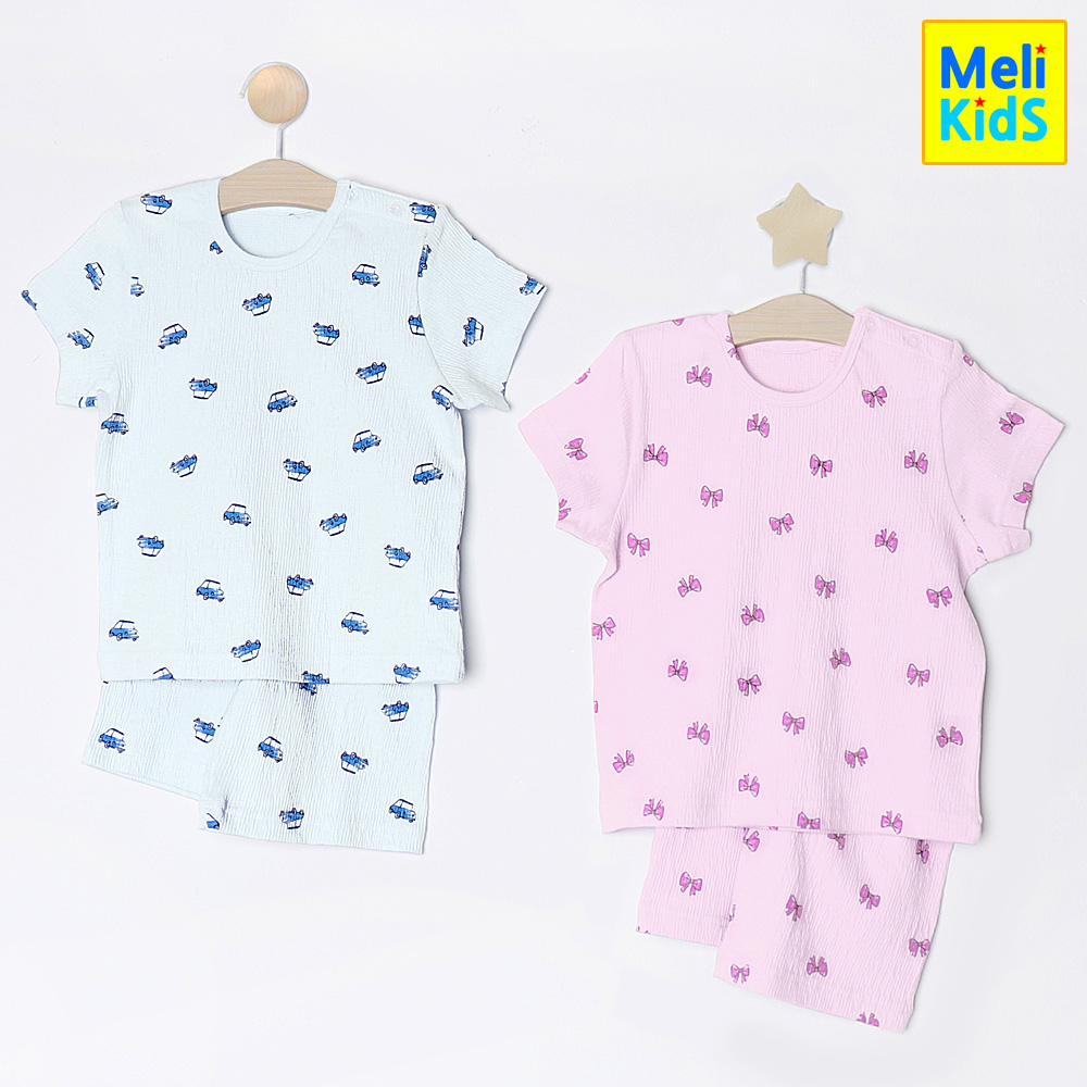 요루면 5부 반팔 여름 아동내의 유아실내복 잠옷