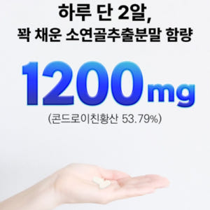 헬씨허그 저분자 소연골 콘드로이친 1200 관절 연골 건강 보스웰리아 2... 맛있게 먹은 솔직 후기 - 상품 이미지 3