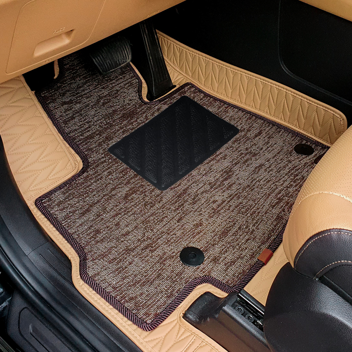 카프트 리노 가죽 코일매트 모노륨 장판 시공 효과 4세대 카니발 7인승 브라운