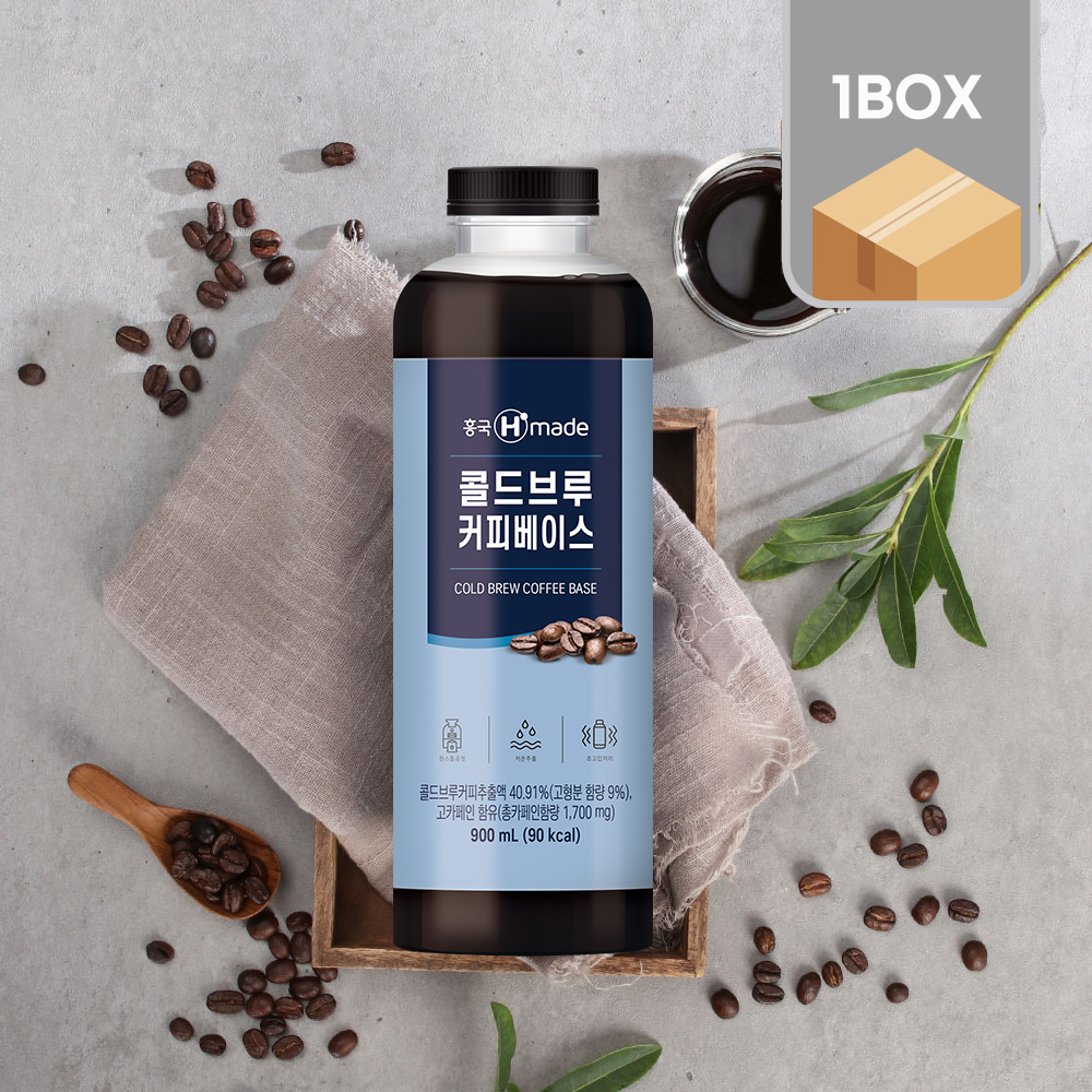 흥국F&B 콜드브루커피베이스 900ml 6개 : 벤디노