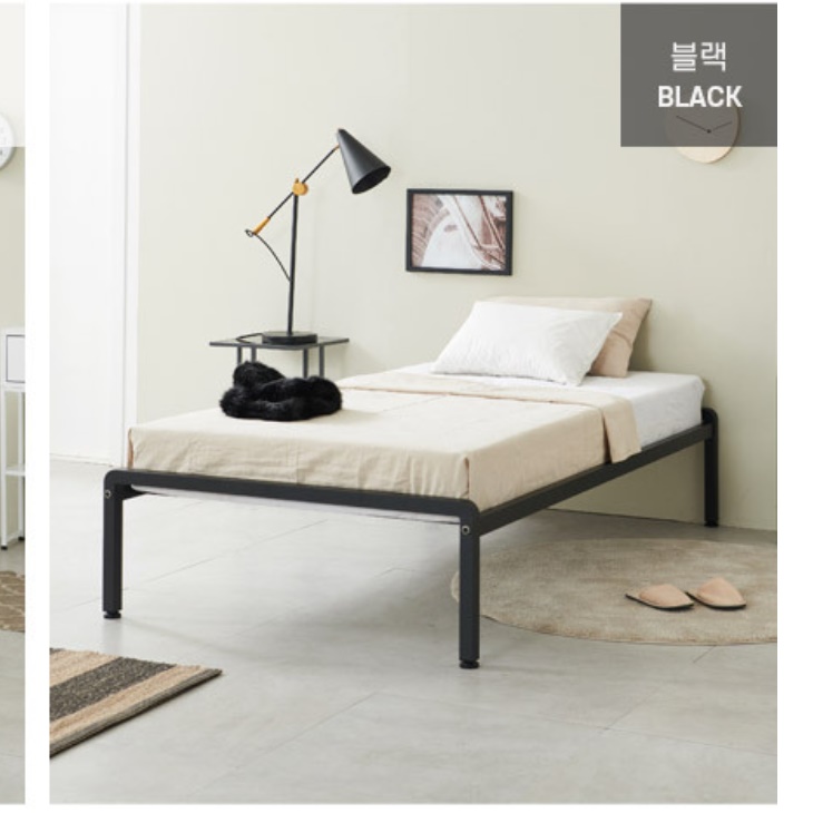 호텔형 침대 철제 프레임 헤드리스 침대 호텔식 높은 침대