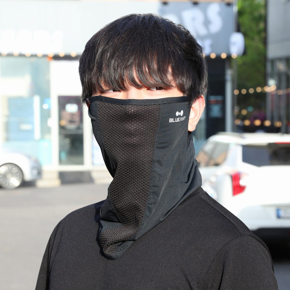 블루안트 자외선차단마스크 얼굴 햇빛가리개 골프마스크 안면 등산 자전거 낚시 쿨 - 상세 이미지 3