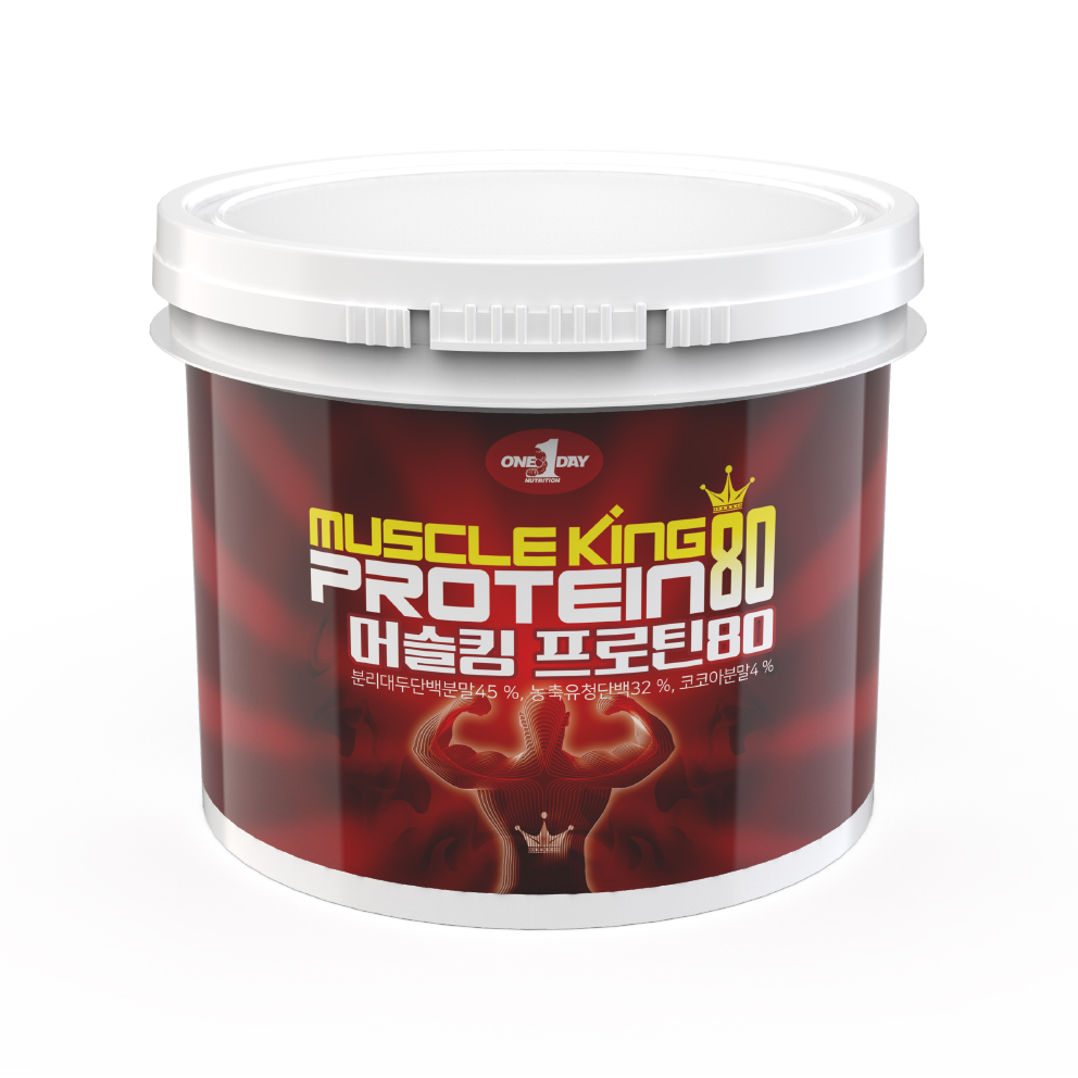 머슬킹 프로틴80 원데이뉴트리션 동식물성 단백질 헬스 보충제 ISP, WPC 4kg - 상품 이미지