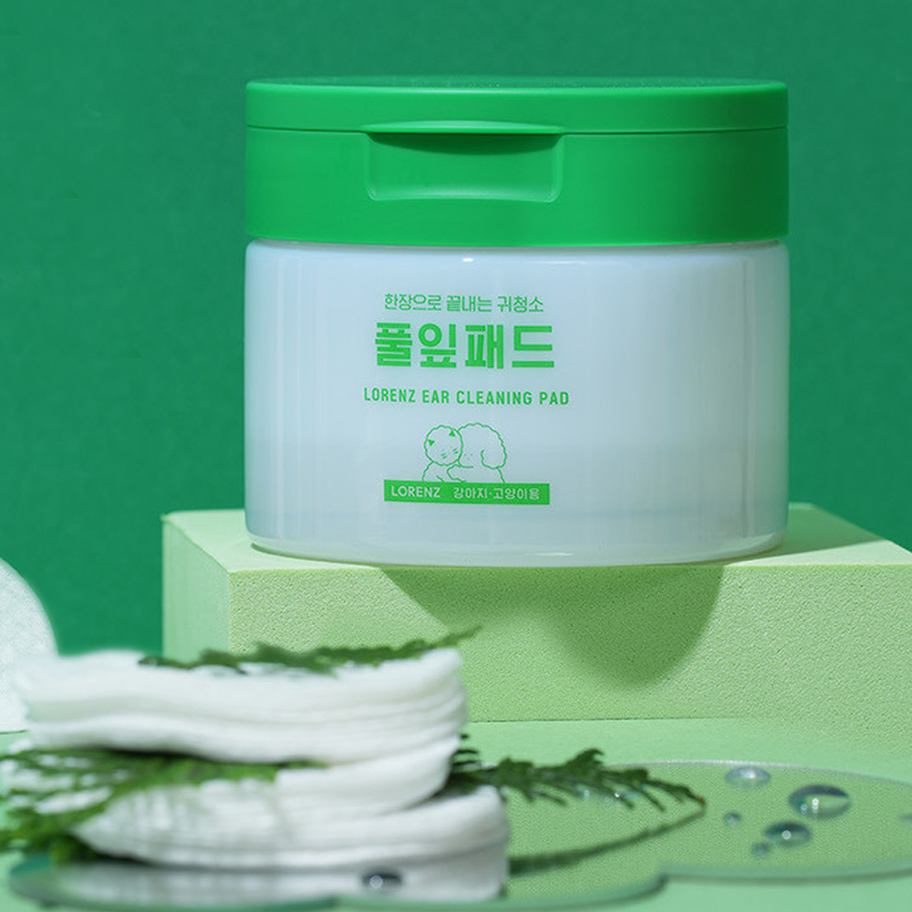 로렌츠 애견 귀세정제 풀잎패드 이어 클리너 강아지 고양이 강아지 귀청소 귓병 귀염증 - 상세 이미지 3