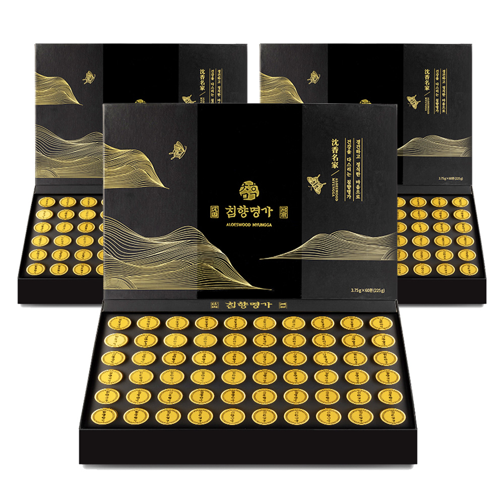 침향명가 발효 침향환 침향단 침향원 효능 60환, 3개