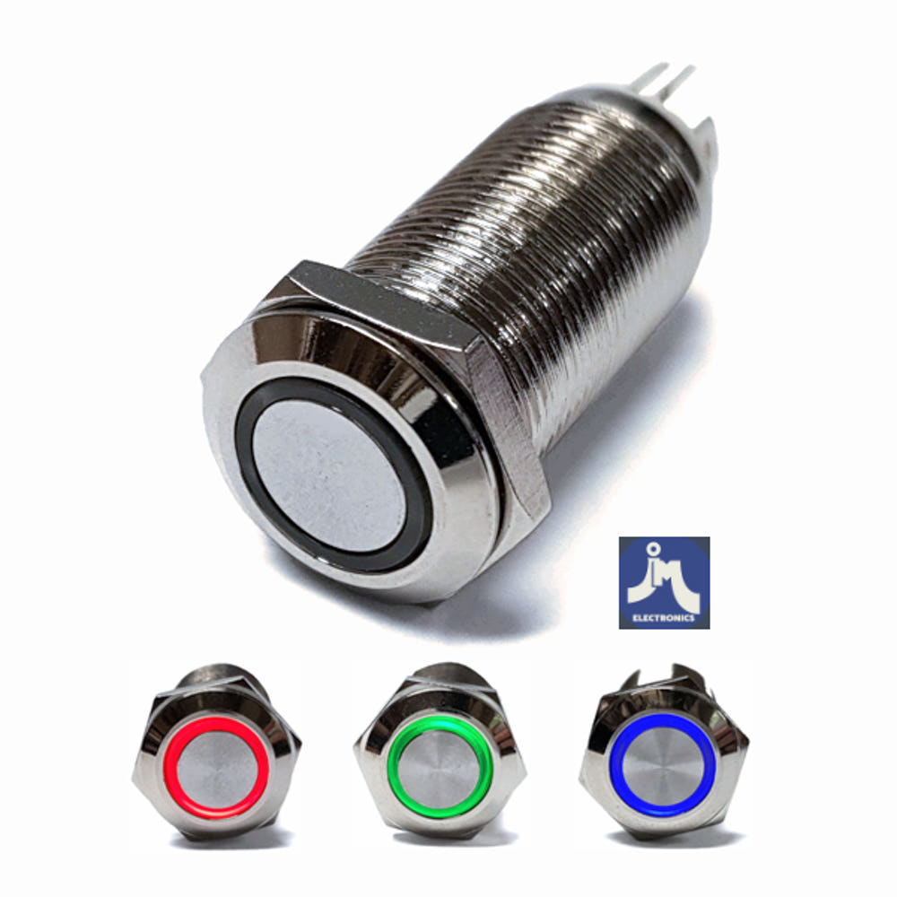 QN12-D5 12파이 락타입방수스위치 / LED IP65