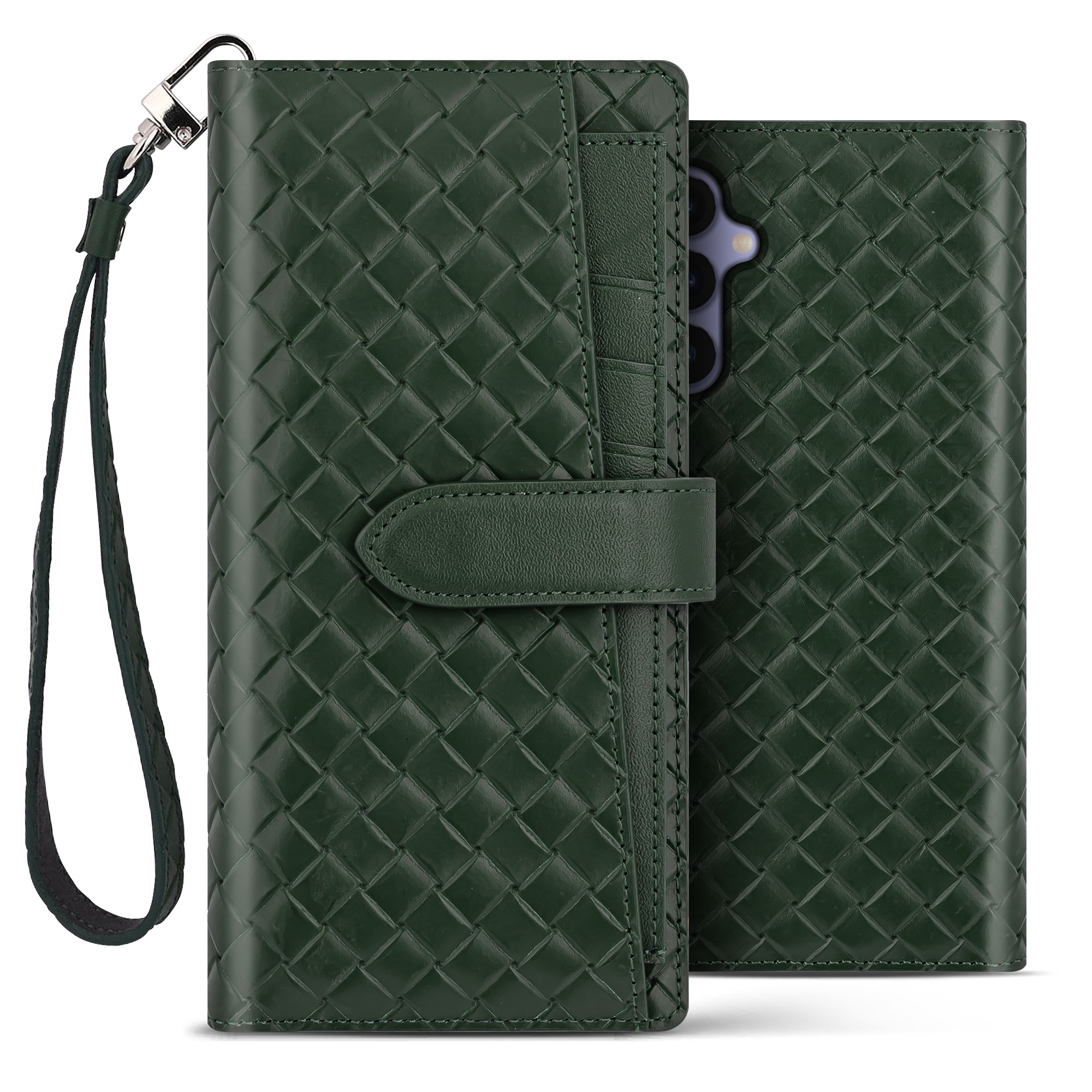 갤럭시 A165 비첸티노 카드포켓 지갑형 다이어리 핸드폰 케이스 마호가니레드 - 상세 이미지 4