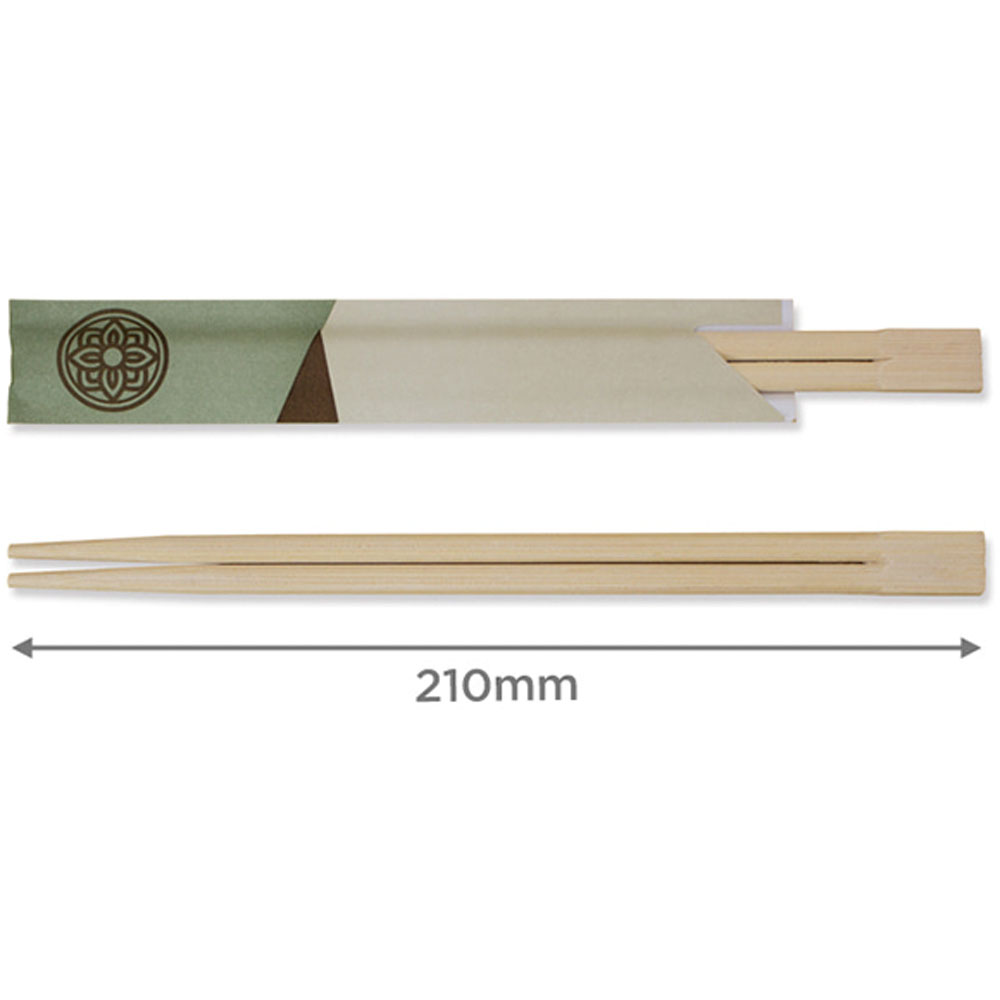 일회용 나무 젓가락 연꽃 1000개 반포장 210mm 대나무 - 상세 이미지 3