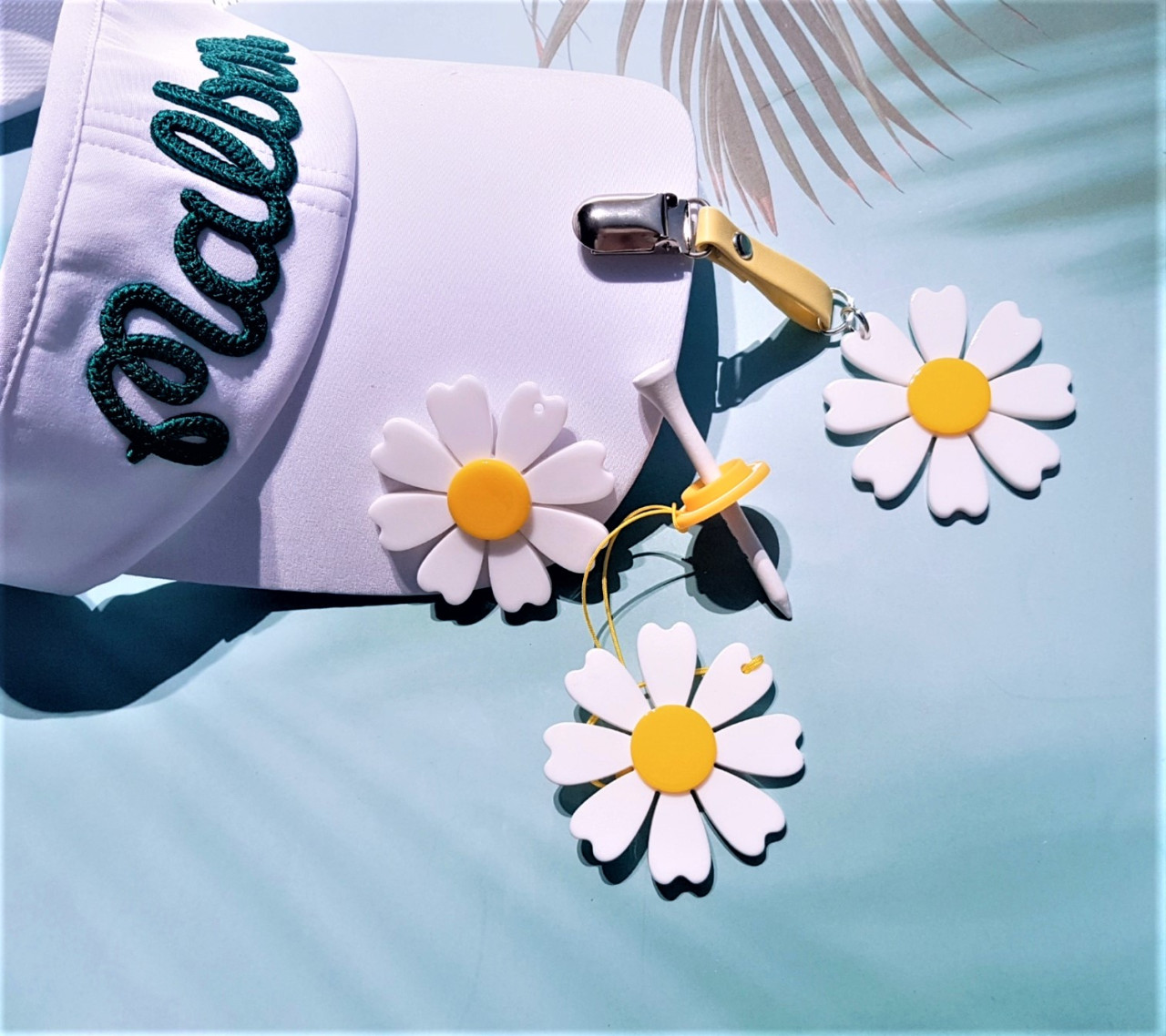 빅 데이지꽃 골프티걸이 골프악세사리 - 상세 이미지 3