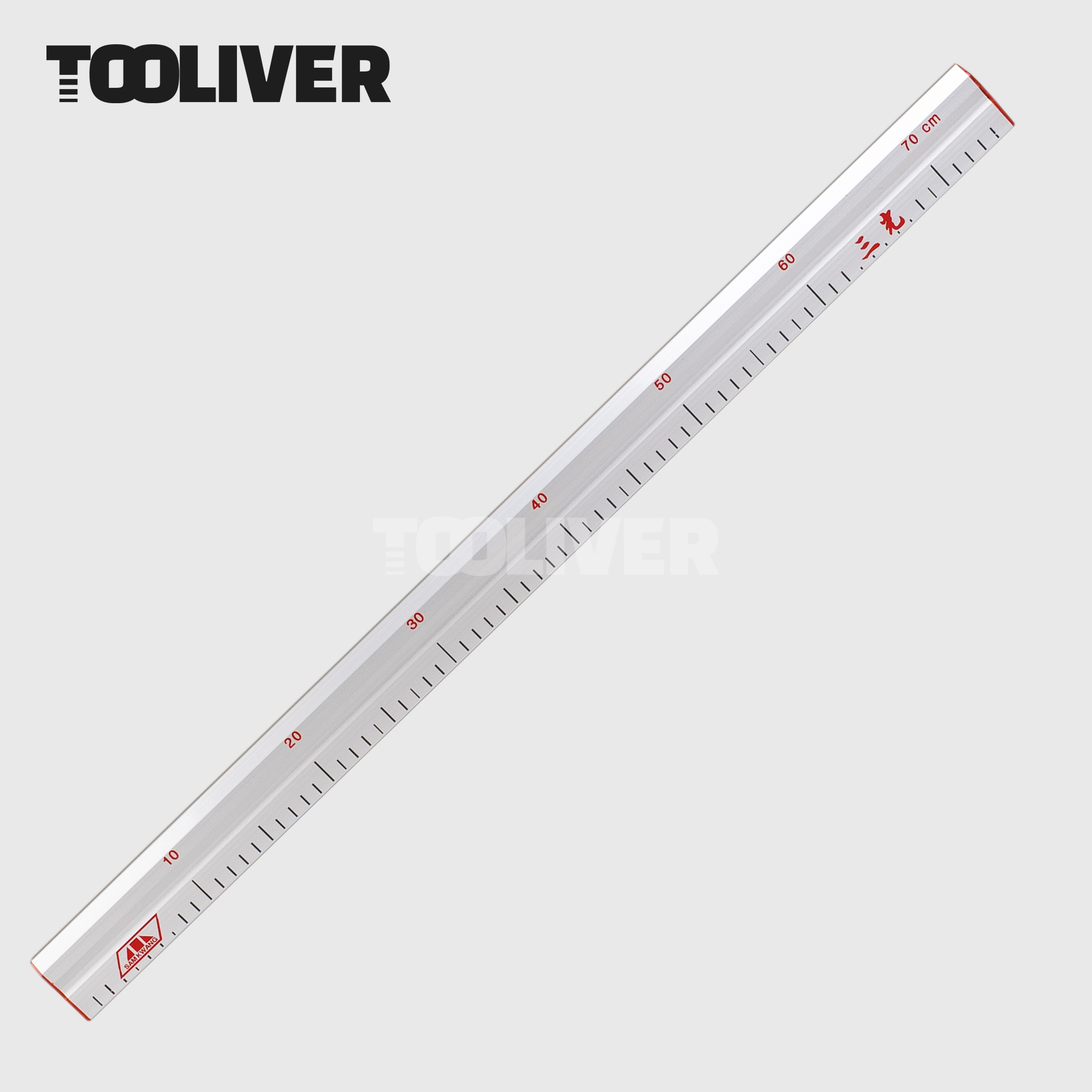 재단자 도배 기능사 벽지 일자 75cm 삼광 알루미늄자 - 상품 이미지