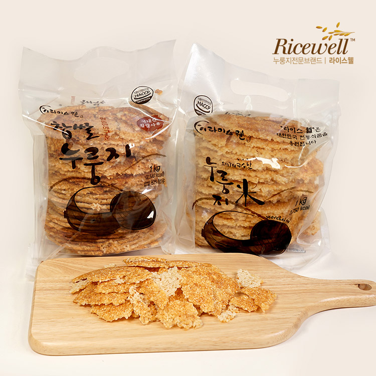 라이스웰 누룽지 1kg 세트(백미, 현미, 찹쌀) (총 3kg) - 상세 이미지 3