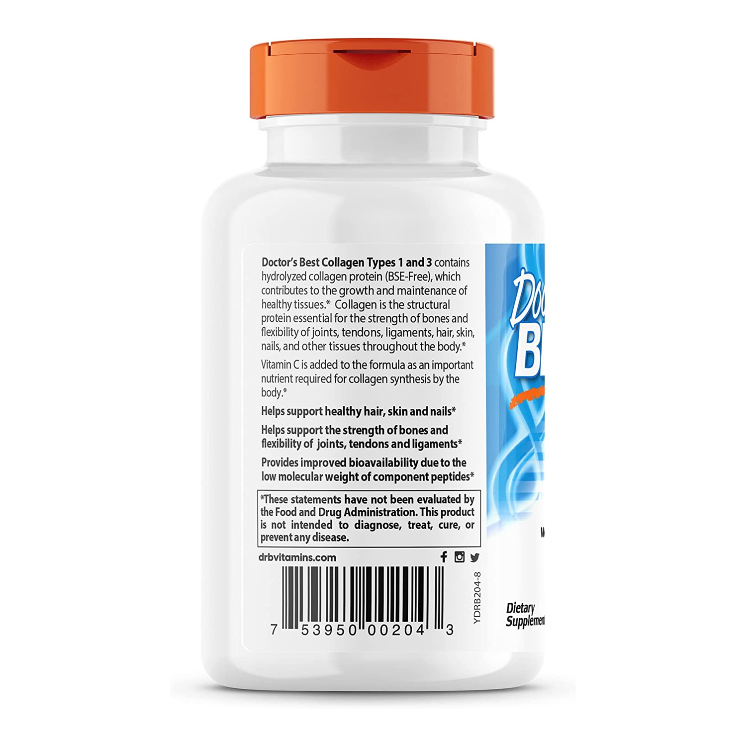 닥터스베스트 가수분해 콜라겐 1000mg 180정 - 상세 이미지 2