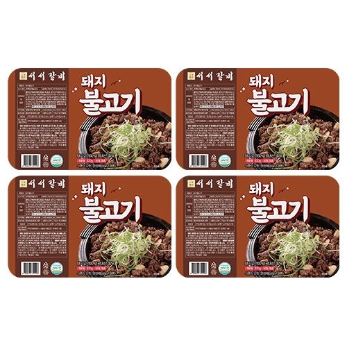서서갈비 한돈 돼지불고기 300g x4팩 1인용 밀키트 대용량 돼지양념구이 - 상세 이미지 3