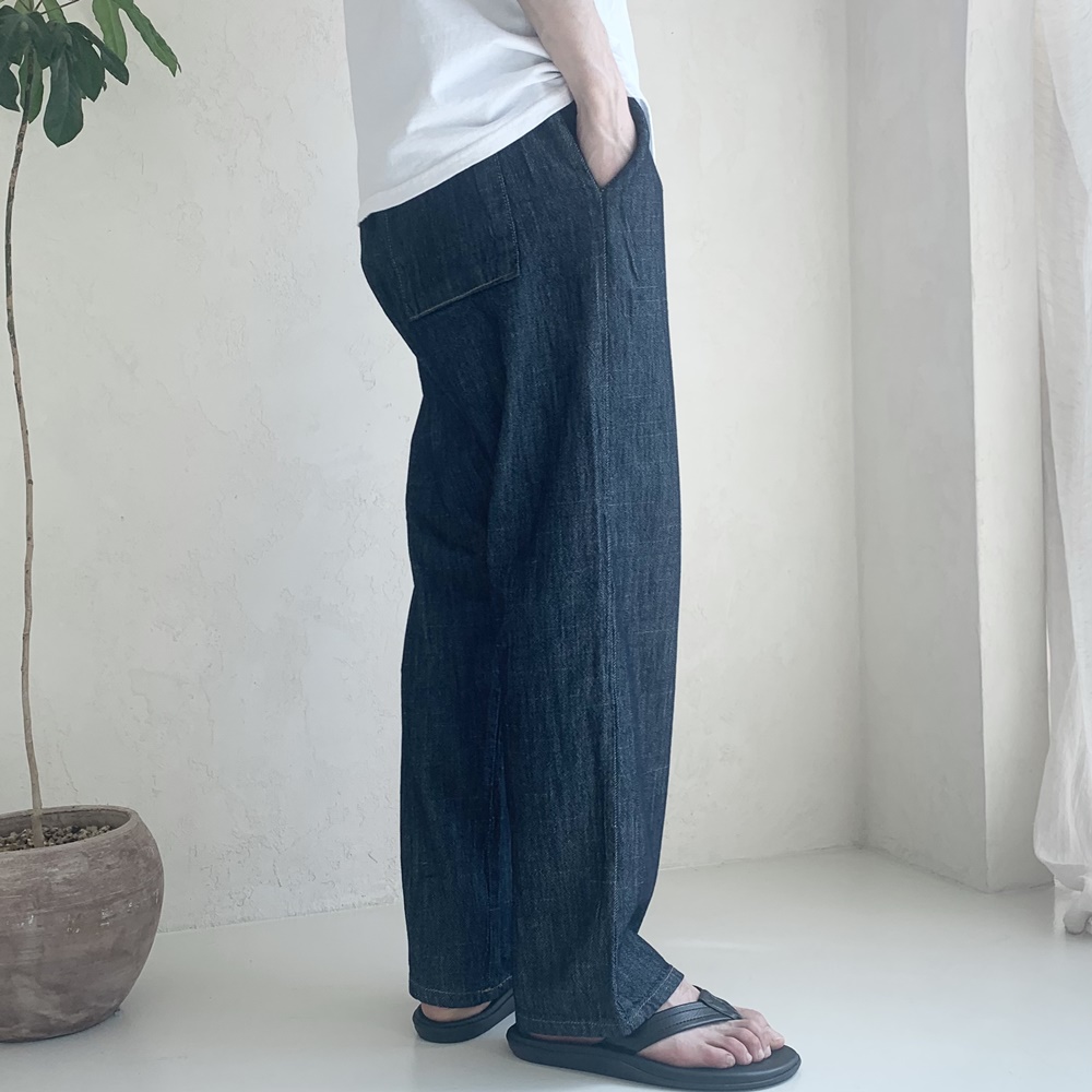 남자여름청바지 남자와이드청바지 생지데님 - 상세 이미지 5