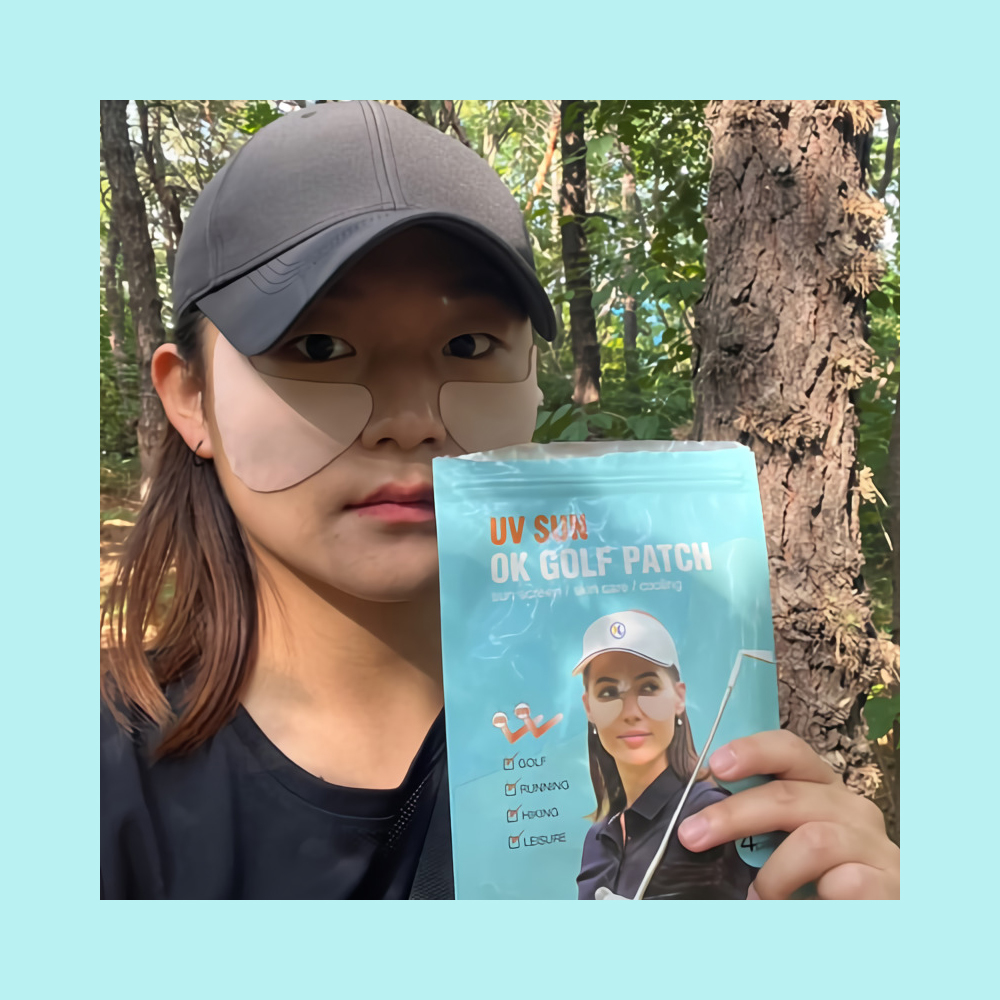 OK골프 썬 자외선 UV 차단 패치 기미 방지 썬 선 햇빛 테이프 캐디용품 4회분 - 상세 이미지 2
