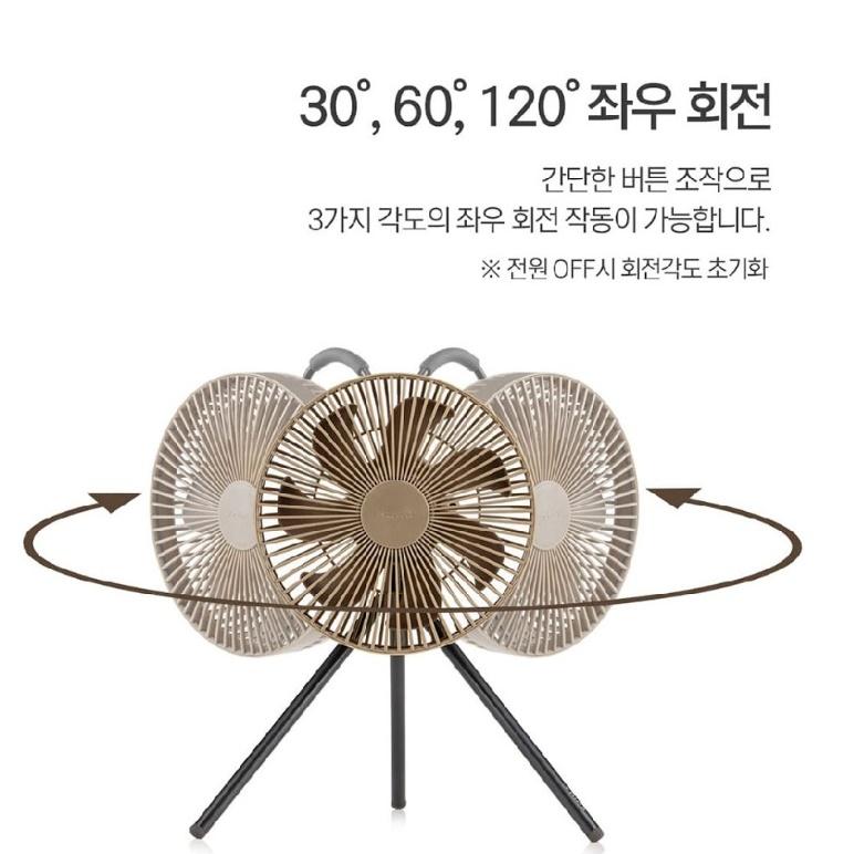 사무실 테이블선풍기 캠핑써큘레이터 미니 탁상용무선 클립형선풍기 이미지 6