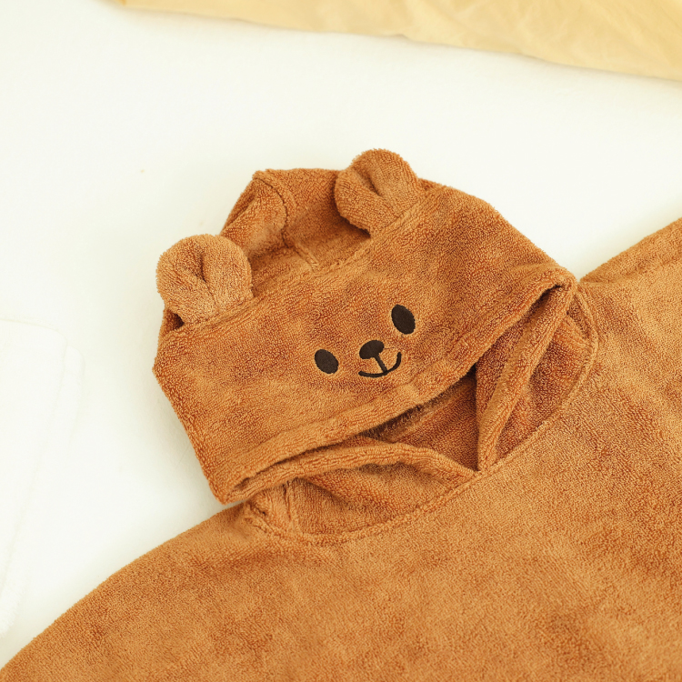 헤이봄 아기 샤워 목욕가운 유아 키즈 비치 후드판초타올 수영 물놀이수건 토끼 곰