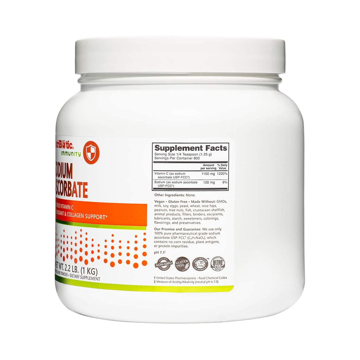뉴트리바이오틱 완충형 비타민C 분말 가루 1100mg 1kg - 상세 이미지 5
