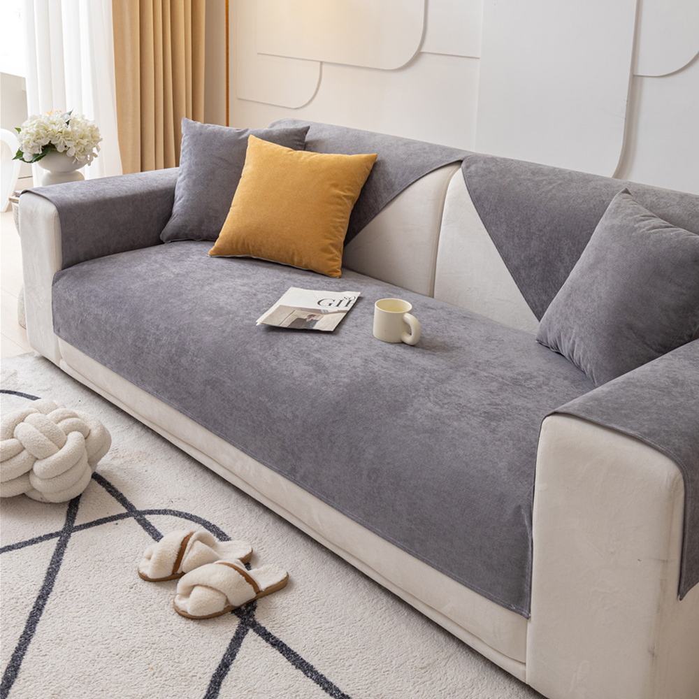 방수 쇼파패드 넓은 돌 흙 소파매트 토퍼 쇼파천갈이 커버 덮개 깔개 오트밀 90x160