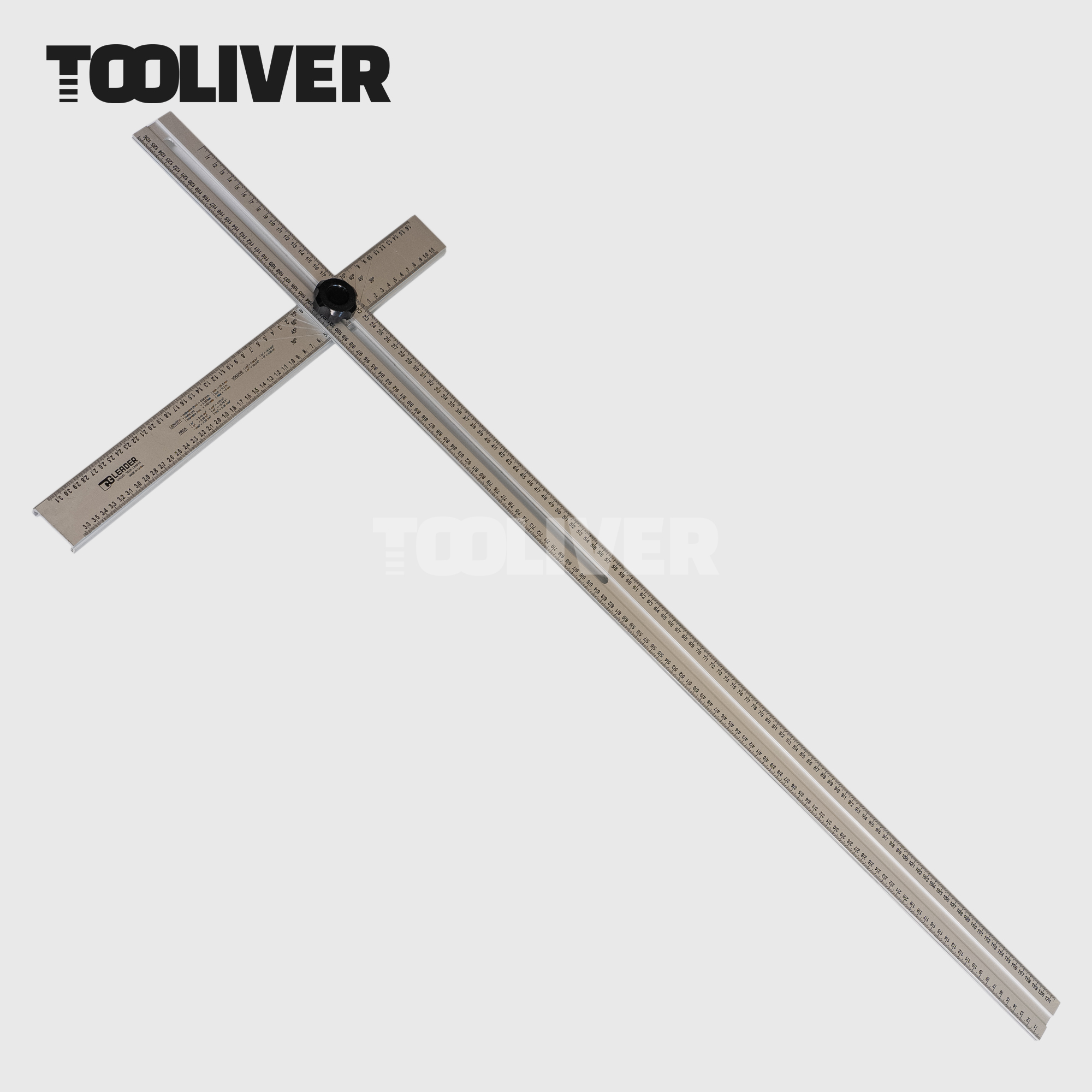 툴리버 T자 티자 각도조절 알루미늄 타일 건축 설계 작업용자 120cm 비대칭형 - 상품 이미지