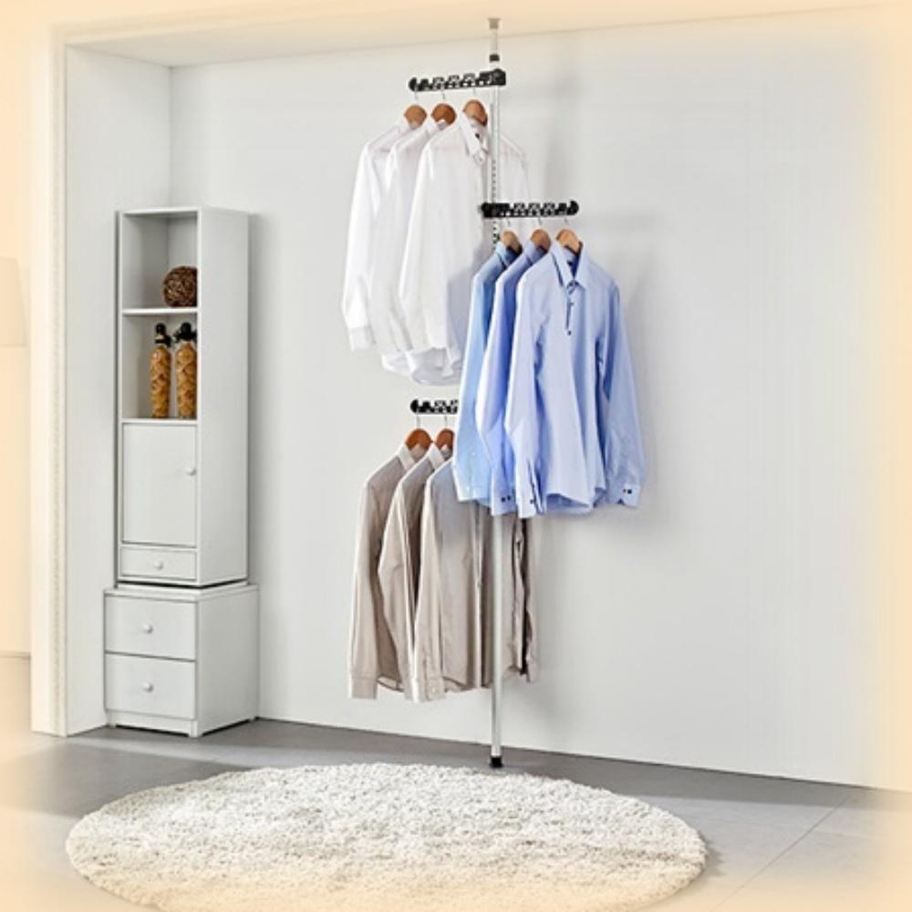 기둥옷걸이 티셔츠옷걸이 거치대 천장옷걸이 행거봉