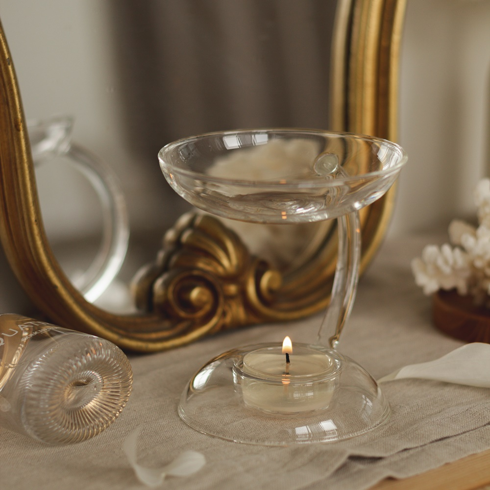 투명 아로마 오일 버너 램프 워머