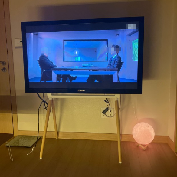 이젤형 티비거치대 TV스탠드 FS29 화이트 삼성 LG 중소기업 호환 fs29w 이미지 8
