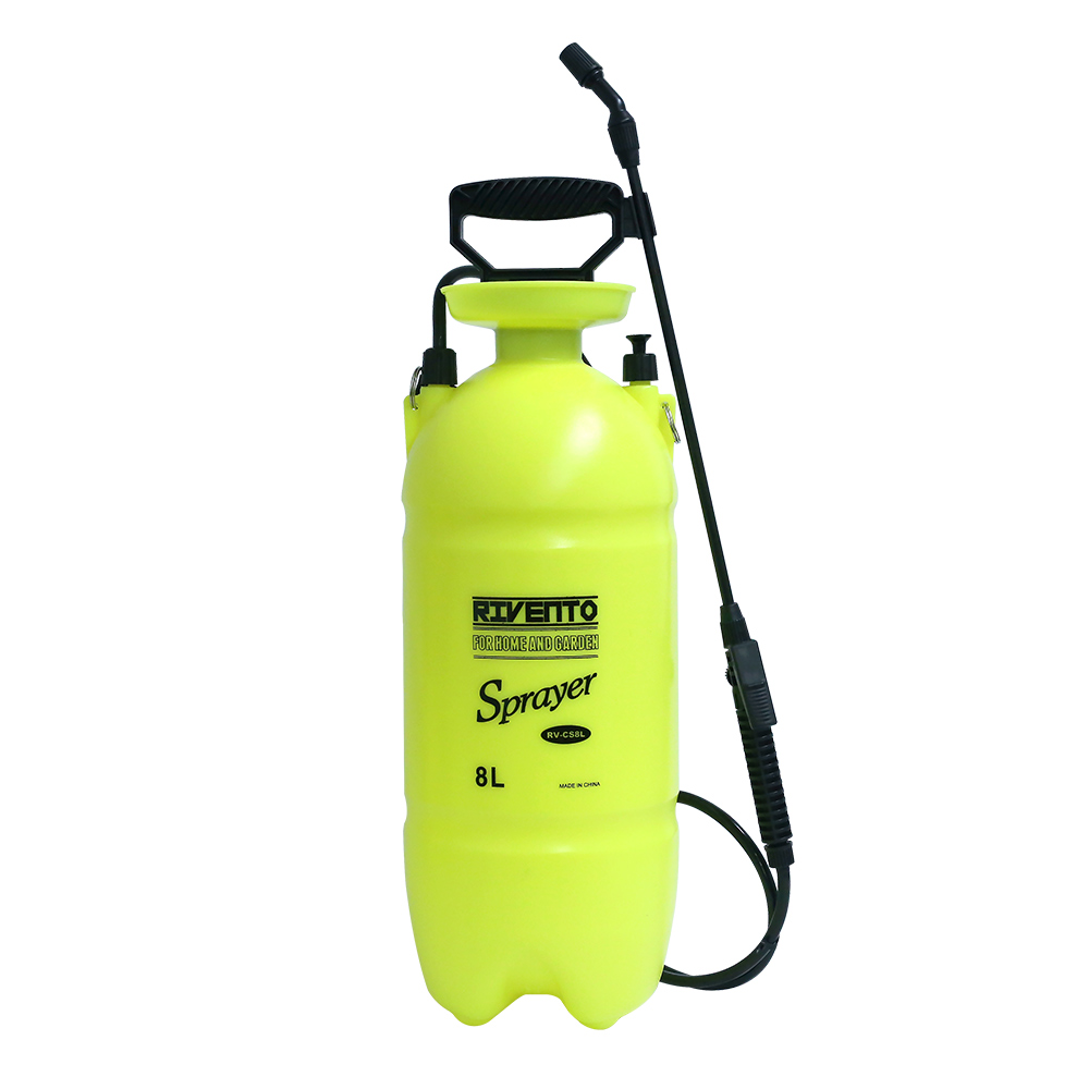 리벤토 압축분무기 8L 자동 분사 농약 원예 화장실 유리 청소 소독 RV-CS8L