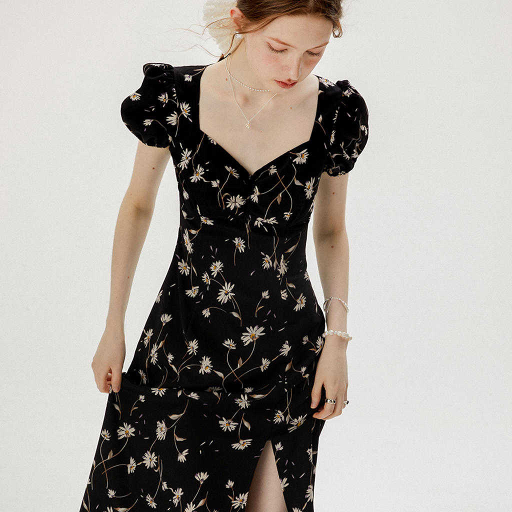 [신스덴] 블랙 데이지 롱원피스