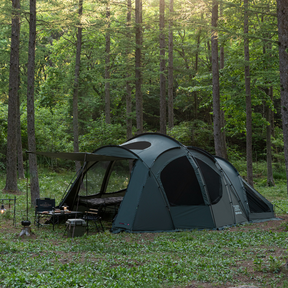 뱅가드 텐트 4인용 리빙쉘 거실형 캠핑텐트 투명창 포함 패밀리 오토캠핑