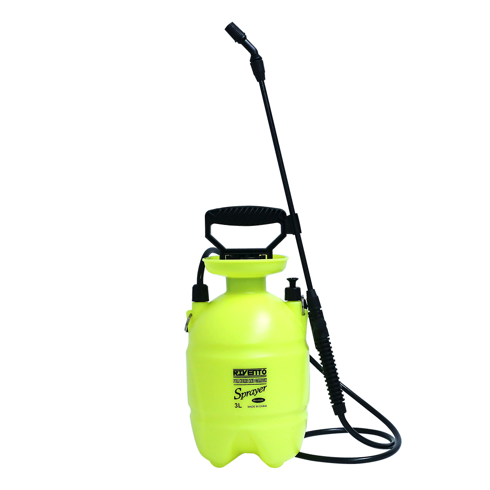 리벤토 압축분무기 3L 자동 분사 농약 원예 화장실 유리 청소 소독 RV-CS3L