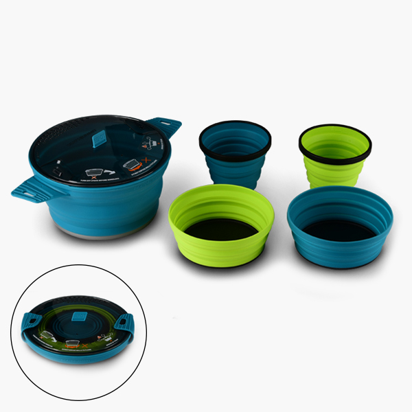 씨투써밋 엑스 세트 31 퍼시픽 블루 5종 경량 캠핑 식기세트