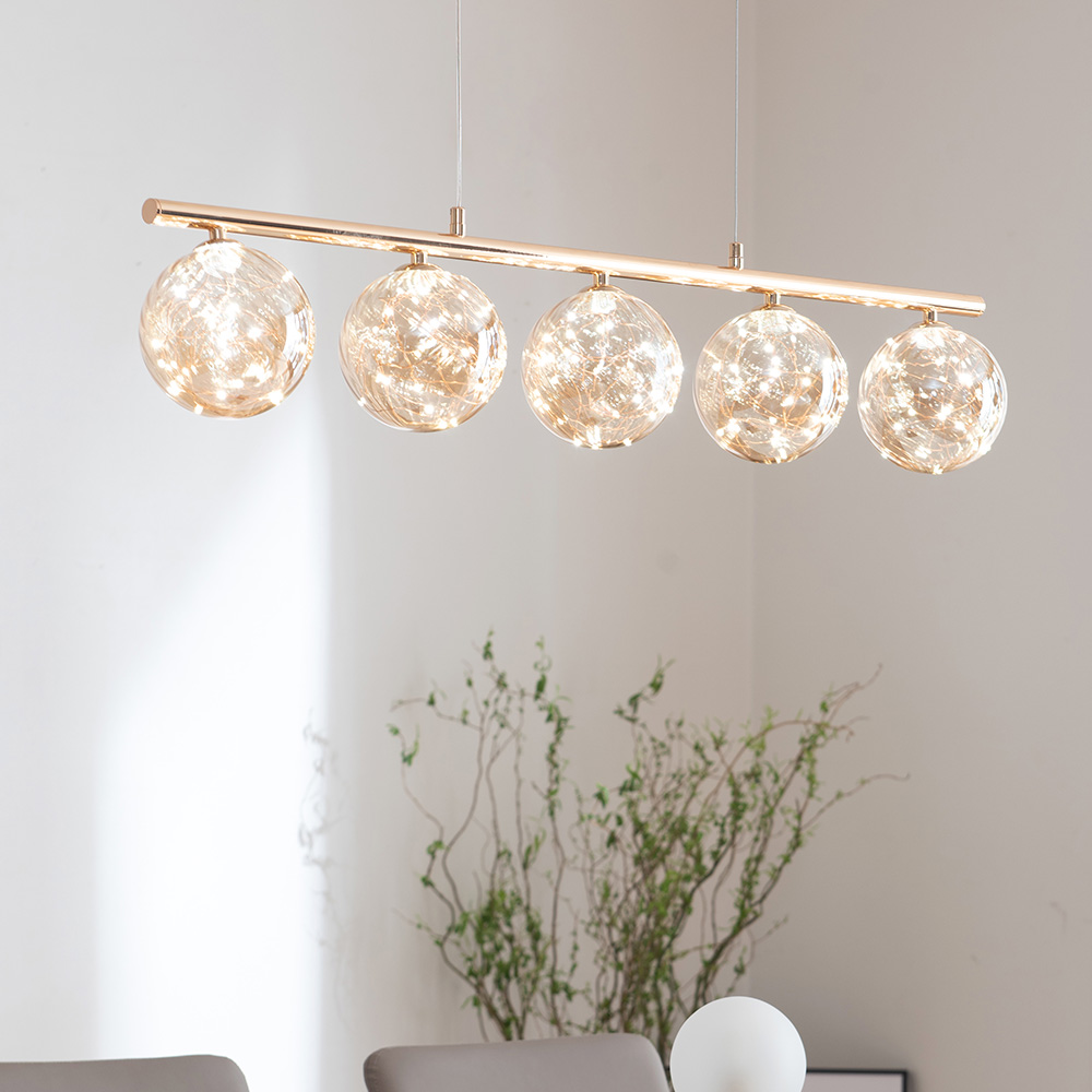 LED 식탁조명 식탁등 클루하 5등 30W 카페 주방 천장 인테리어조명 - 상세 이미지 5