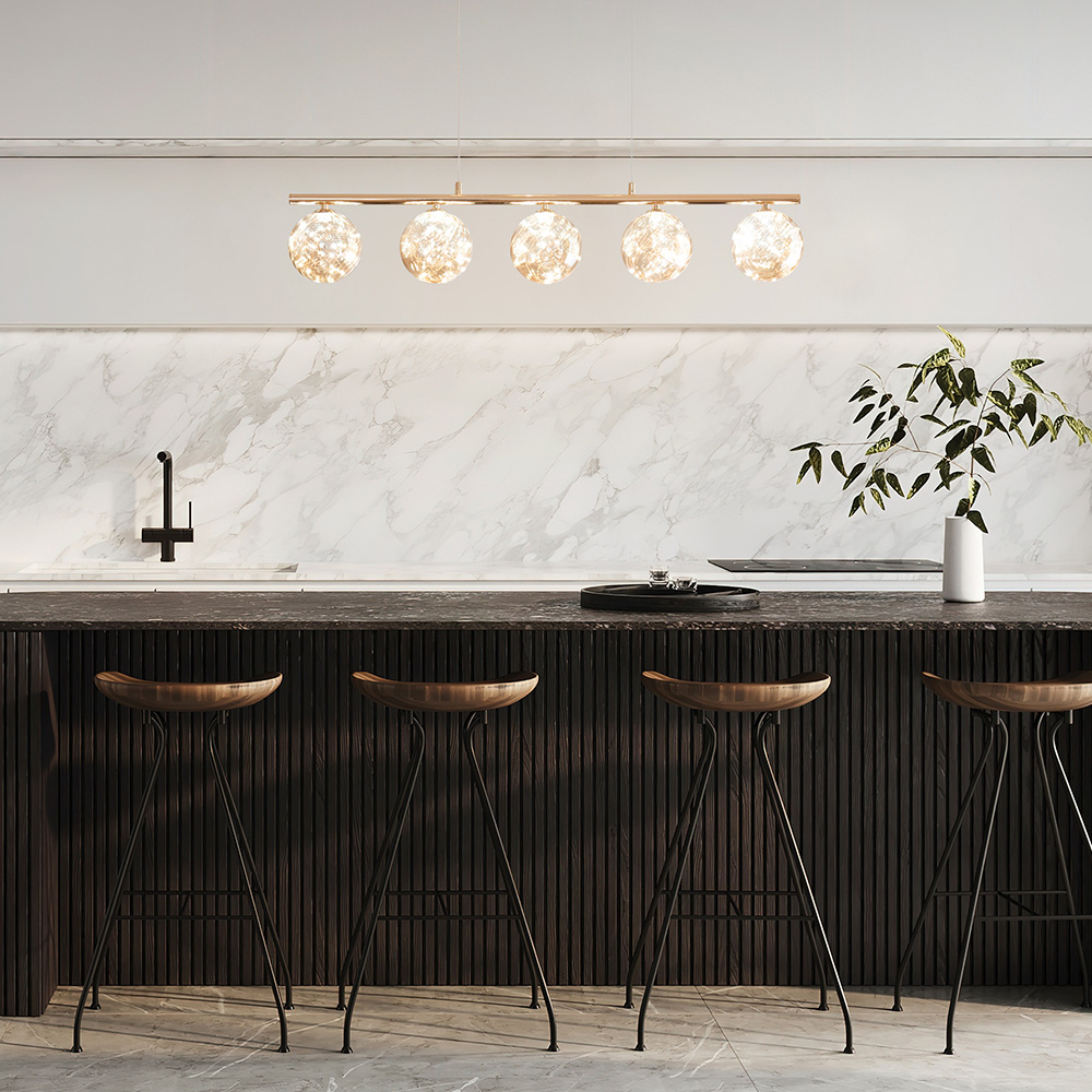 LED 식탁조명 식탁등 클루하 5등 30W 카페 주방 천장 인테리어조명 - 상세 이미지 3