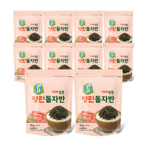 성경김 명란김 명란 김자반 돌자반 조미김 70g, 10개 맛있게 먹은 솔직 후기 - 상품 이미지 1