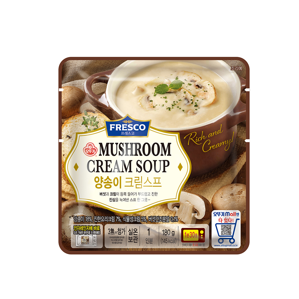 오뚜기 프레스코 양송이크림스프 180g - 메인 이미지