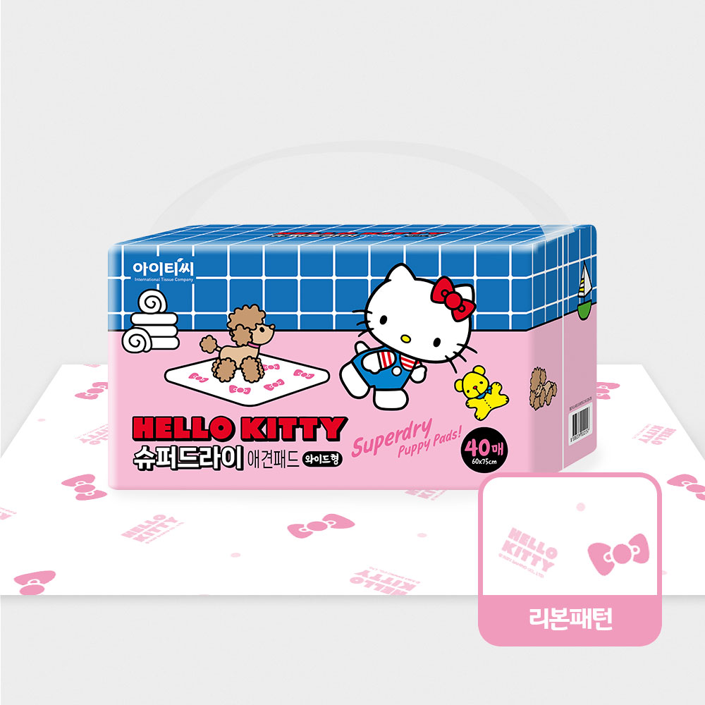 헬로키티 슈퍼드라이 애견패드 대형, 40매입, 1개