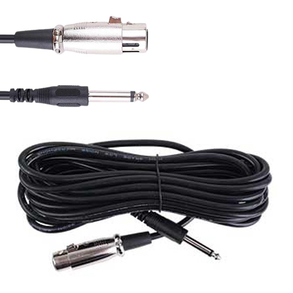마이크 케이블 연결선 5M 6.3MM 분리형 커넥터 캐논단자 AUX잭 캐논케이블