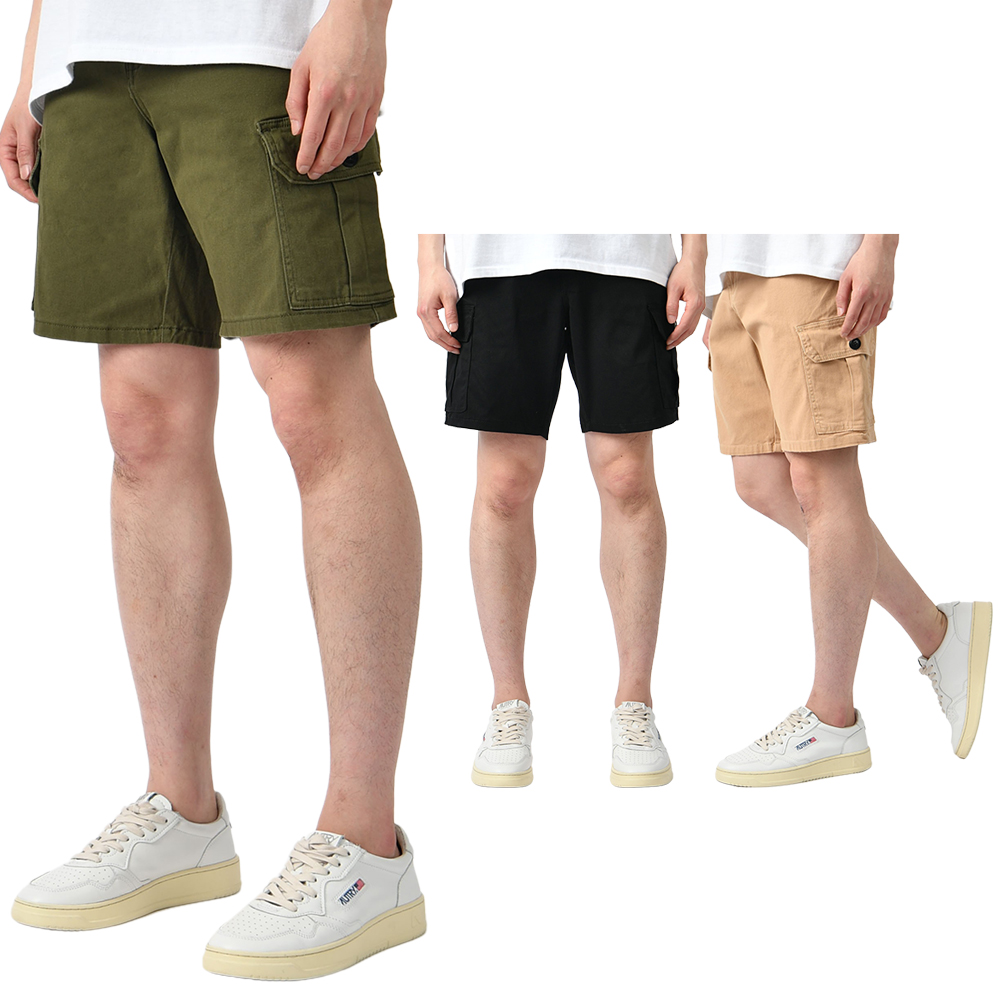 남자 여름 히든밴딩 카고 면 반바지 스판 3컬러 HC1014 - 상품 이미지
