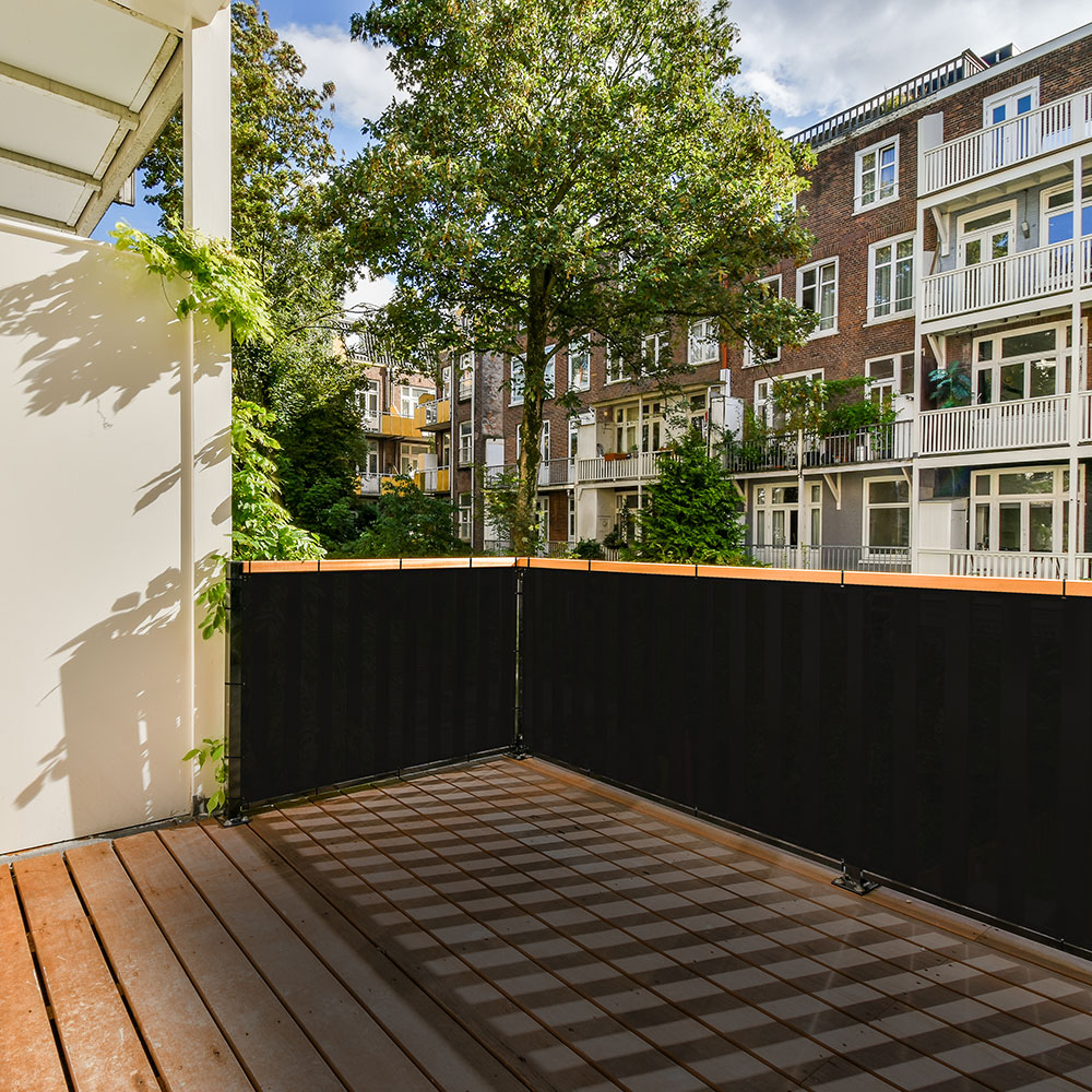 국산 테라스가림막 펜스 난간 베이지 1mx2m 그늘애