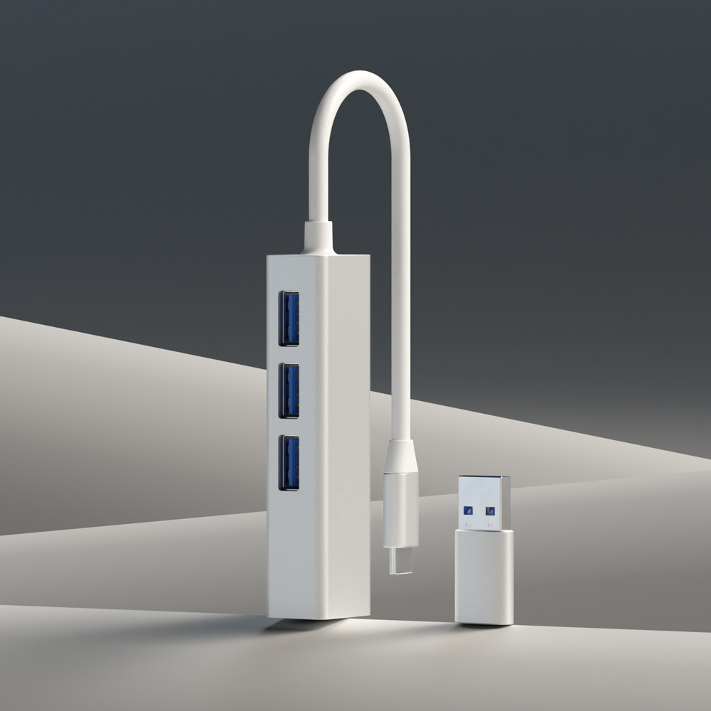 이어맥 4in1 C타입 멀티허브 USB 3.0 포트 LAN포트 C to USB 젠더 세트 - 상세 이미지 5