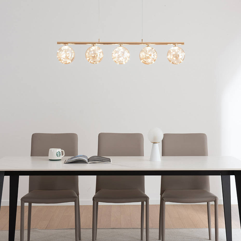 LED 식탁조명 식탁등 클루하 5등 30W 카페 주방 천장 인테리어조명 - 상세 이미지 4