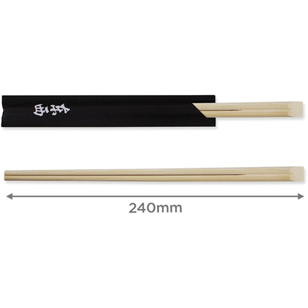일회용 나무 젓가락 검정 1000개 반포장 240mm 대나무 - 상세 이미지 3