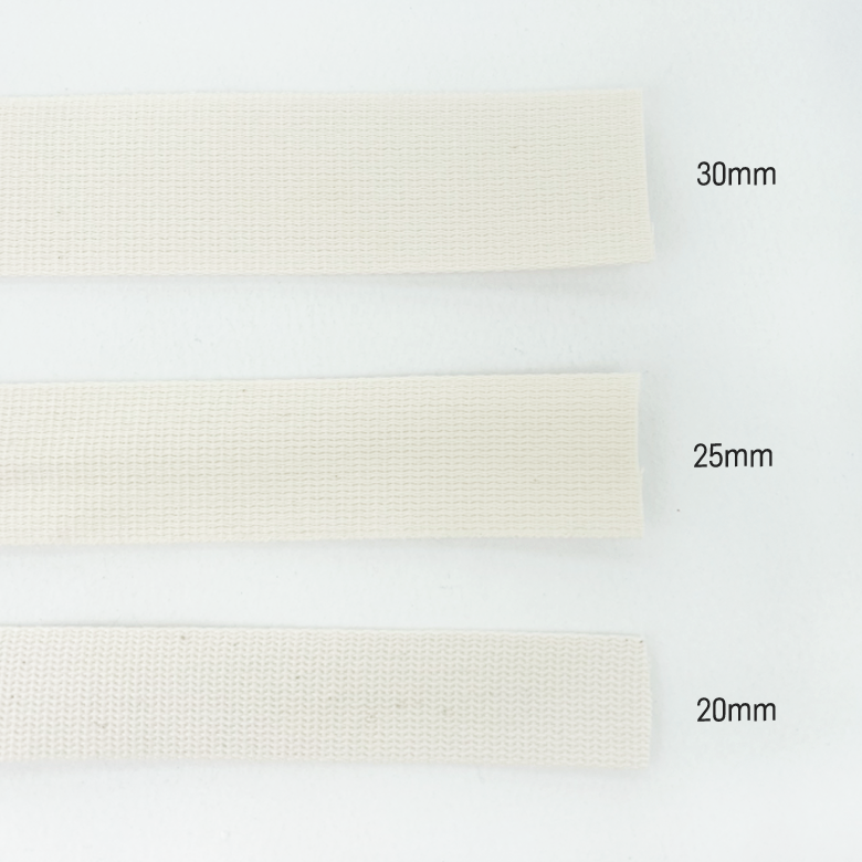 국내제작) 20mm~30mm 순면 네임택 웨이빙끈(180cm) - 상세 이미지 2
