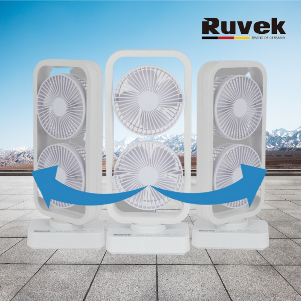 루베크 무소음 캠핑용 무선 선풍기 USB 충전식 탁상용