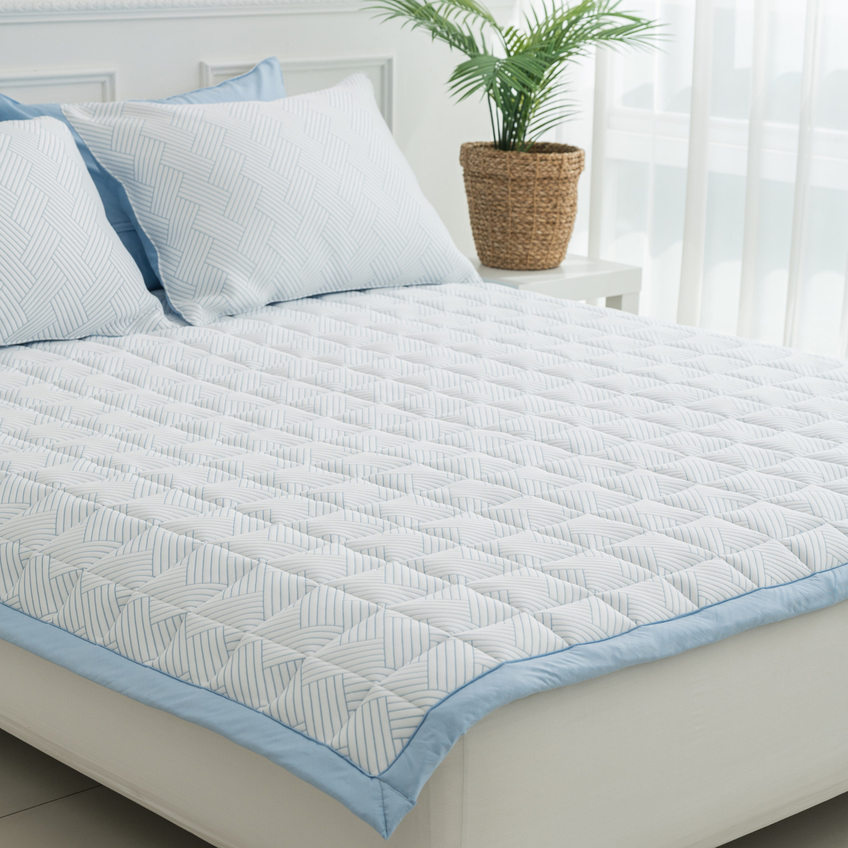 아르일랑 침대 패드 겸용 카페트 시원한 여름 냉감 소재 듀라론 미쏘 S