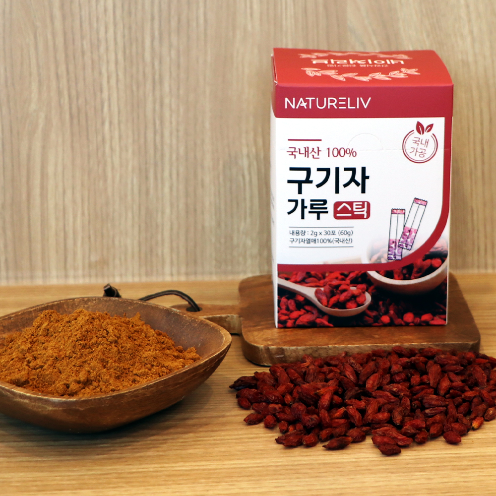 국내산 100% 청양 구기자 분말 가루 스틱 30포 국산 백프로 2g, 1개 - 상세 이미지 5