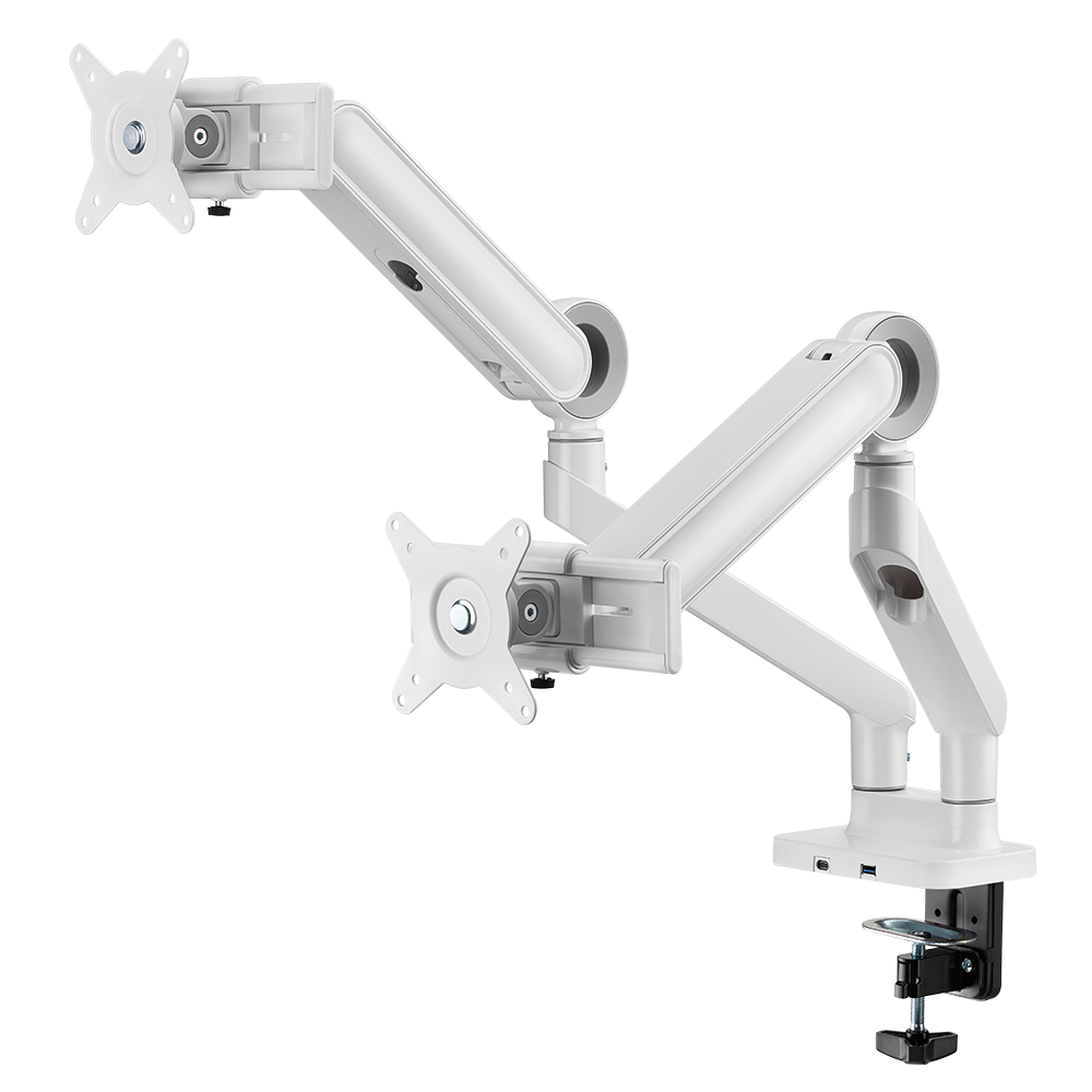 엔산마운트 32인치 벽면밀착형 듀얼모니터암+USB kit OS-25 - 상세 이미지 2