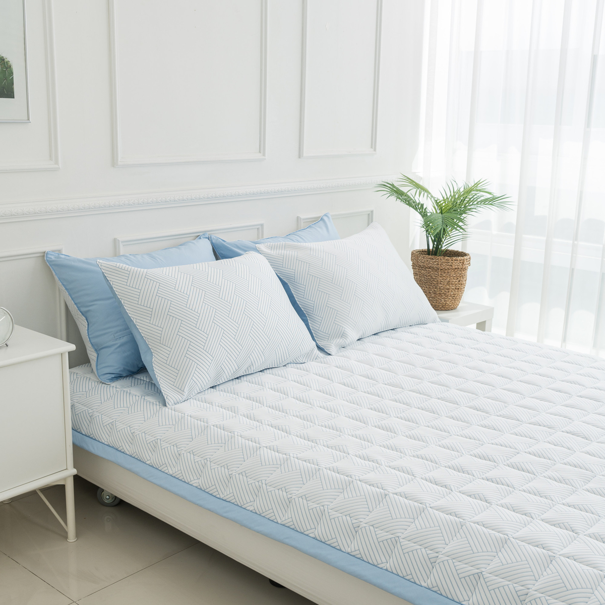 아르일랑 침대 패드 겸용 카페트 시원한 여름 냉감 소재 듀라론 미쏘 S