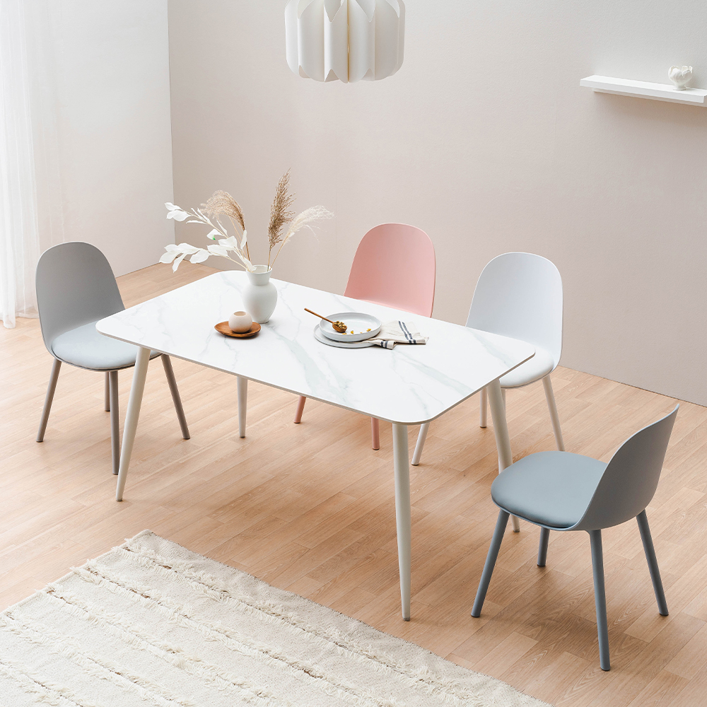 [N포인트 1만](희망일배송)로티 카페 테이블 1400 세라믹 4인 식탁세트 레브의자